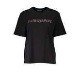 Patrizia Pepe Chic Rhinestone Crew Neck Tee -   -  Patrizia Pepe.